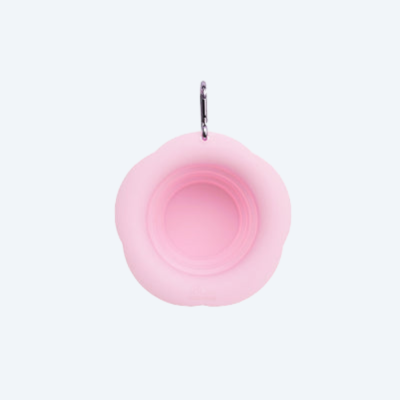 Складна миска для собак Maogoublue — Marshmallow Foldable Bowl Pink, 350мл