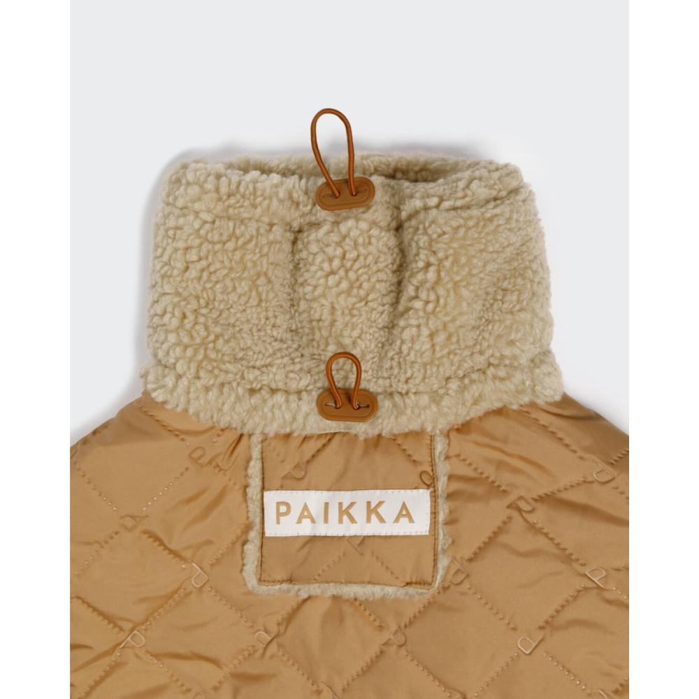 Тепла попона для собак Paikka Winter Sherpa Jacket Camel, 70