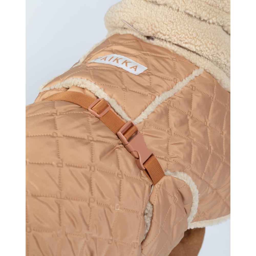 Тепла попона для собак Paikka Winter Sherpa Jacket Camel, 70