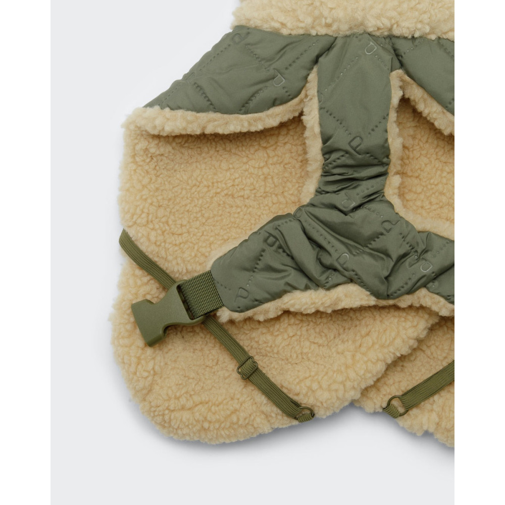 Тепла попона для собак Paikka Winter Sherpa Jacket Olive, 35