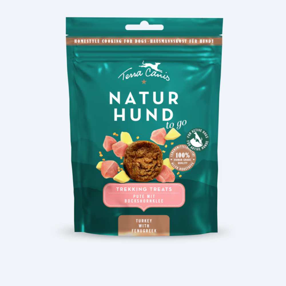 Ласощі для собак Terracanis М'ясні шматочки індички Trekking Treats - to go NATURHUND