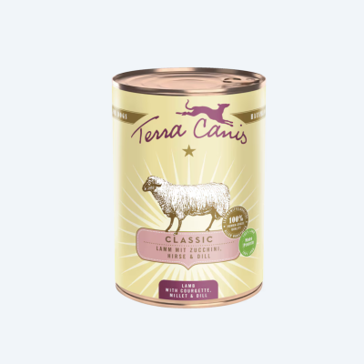 Вологий корм для собак Ягня з пшоном, кабачком Classic Menu Terracanis 200г