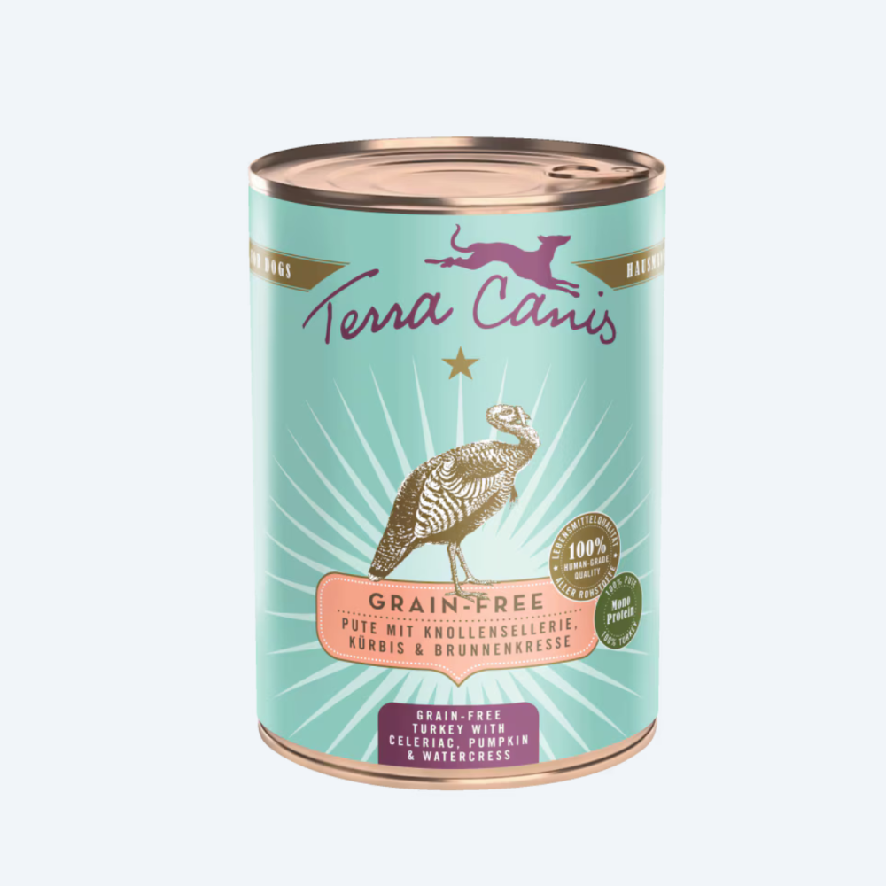 Вологий корм для собак Індичка з гарбузом та селерою Grain Free Terracanis 200г