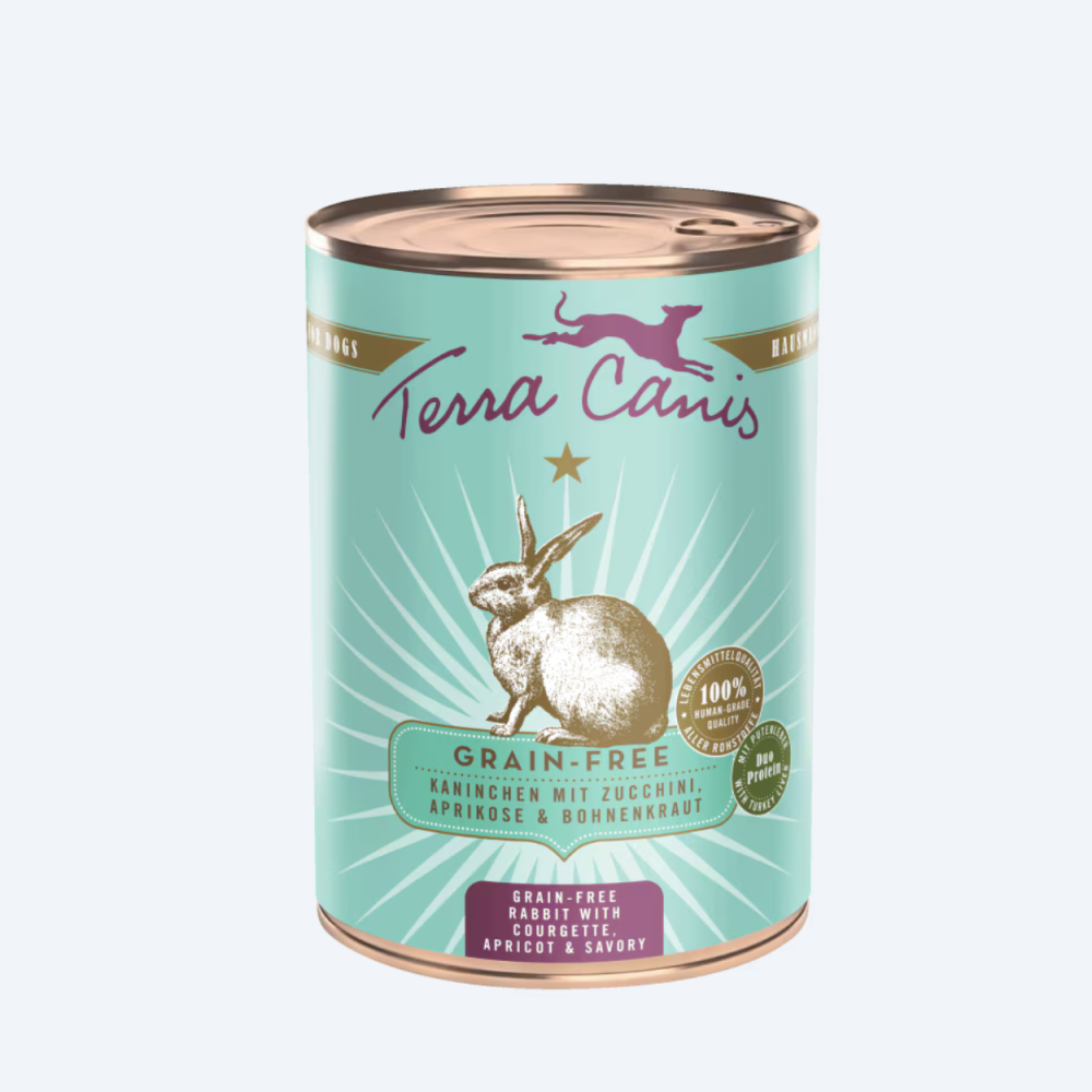 Вологий корм для собак Кролик з кабачком, абрикосом, чабером Grain Free Terracanis 200г