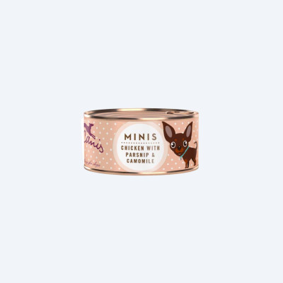 Вологий корм для собак Курка з пастернаком та ромашкою Mini Menu Terracanis 100г
