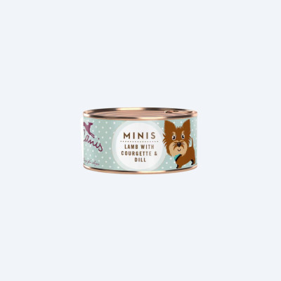 Вологий корм для собак Ягня з кабачком та кропом Mini Menu Terracanis 100г