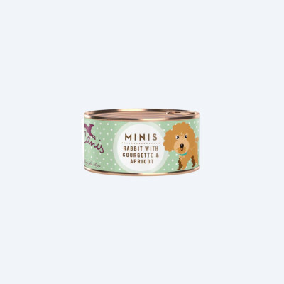 Вологий корм для собак Кролик з кабачком та абрикосом Mini Menu Terracanis 100г