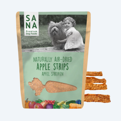 Вегетаріанські смужки з яблучка SANADOG, 100 грам.