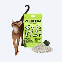 Натуральний тофу наповнювач Vetreska Cactus Oasis 2,5 кг з ароматом кактуса