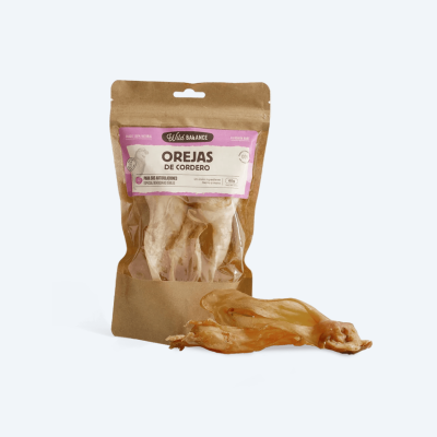 Ласощі для собак Wildbalance Вушка ягня натарульні сушені Natural Snack 60г