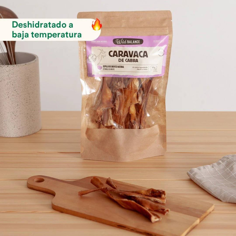 Ласощі для собак Wildbalance Шкіра голови кози натуральна сушена Natural Snack