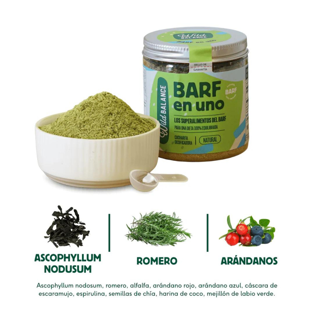 Натуральна суміш - добавка для собак та котів Wildbalance BARF IN ONE 140г