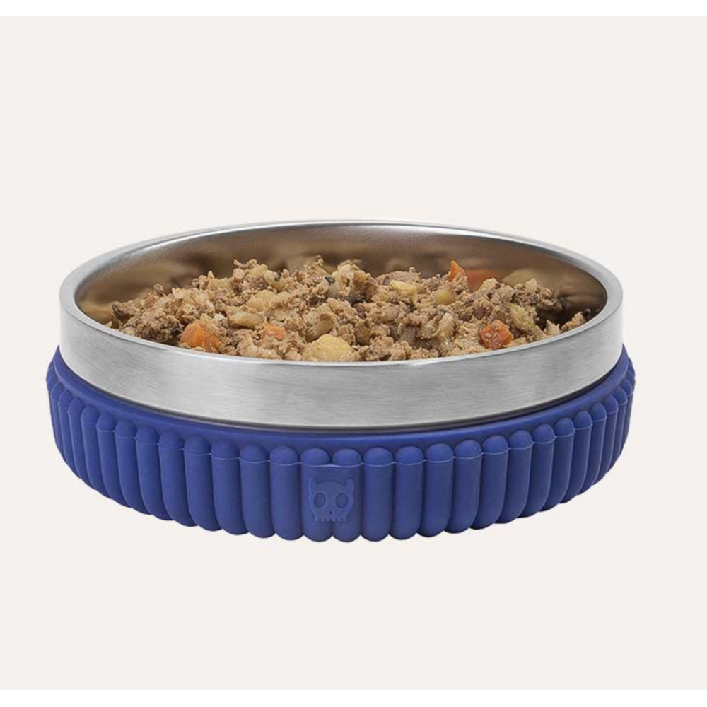Миска для тварин на силіконовій основі Zee.Dog - Tuff Bowl Small Stripes Blue