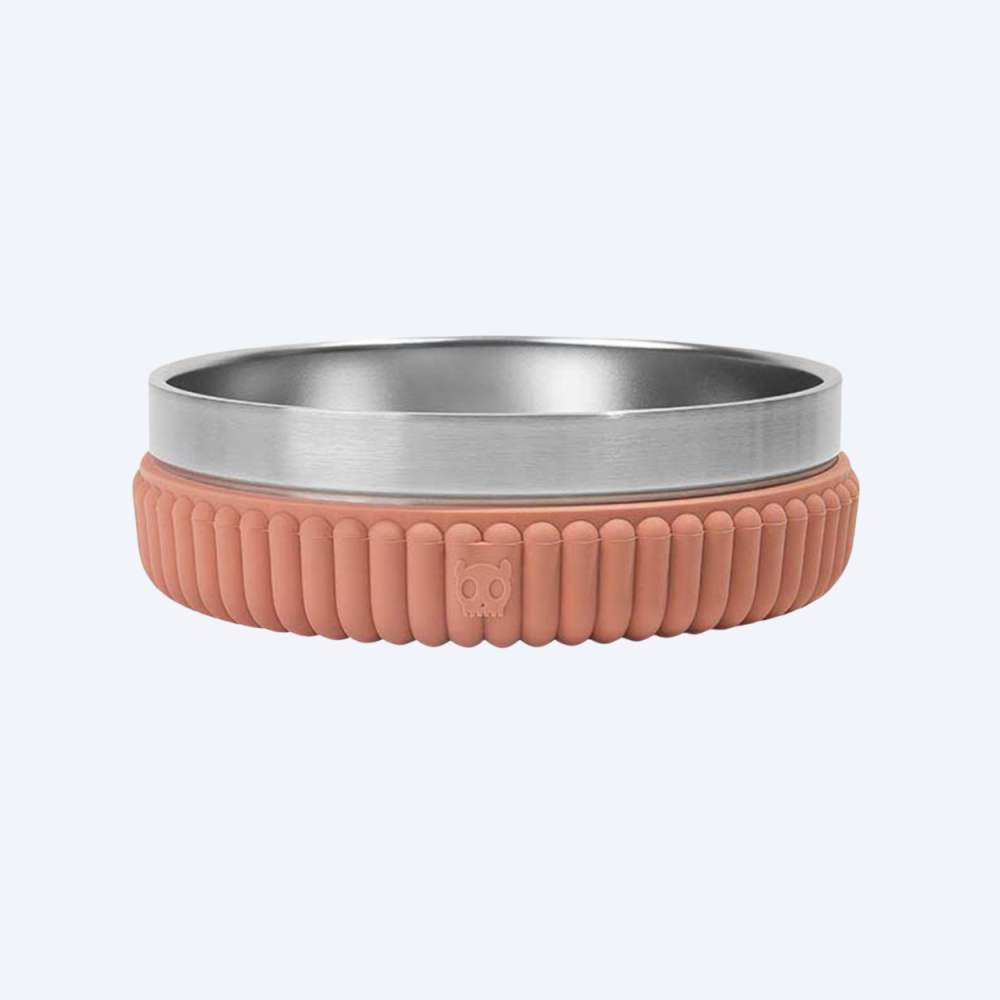 Миска для тварин на силіконовій основі Zee.Dog - Tuff Bowl Small Stripes Clay