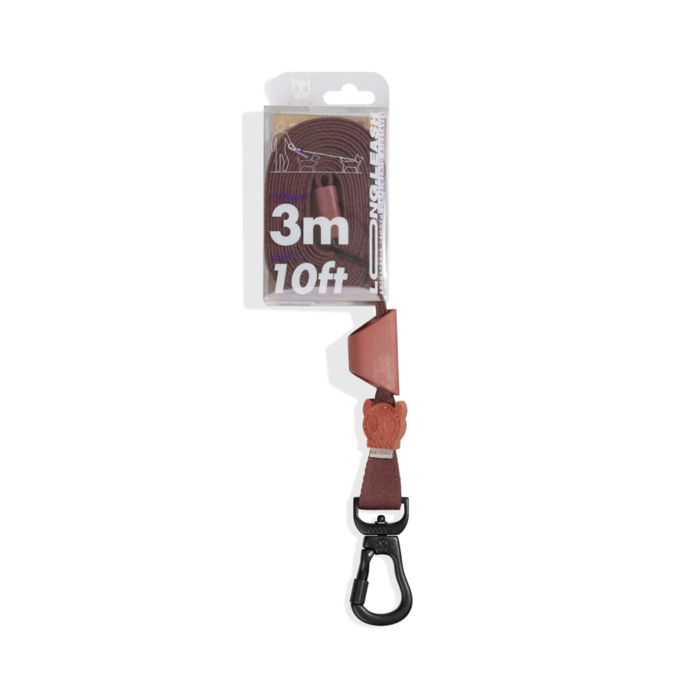 Повідець для собак Zee.Dog - Long Leash Naturals 2.0 Cocoa, 3м  - фото 4