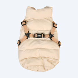 Жилетка-шлейка для собак Puppia Cotton Touch Harness Jumper Beige, S