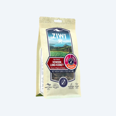 Натуральні ласощі для собак Ziwi 100% Оленячі легені та нирки 60г